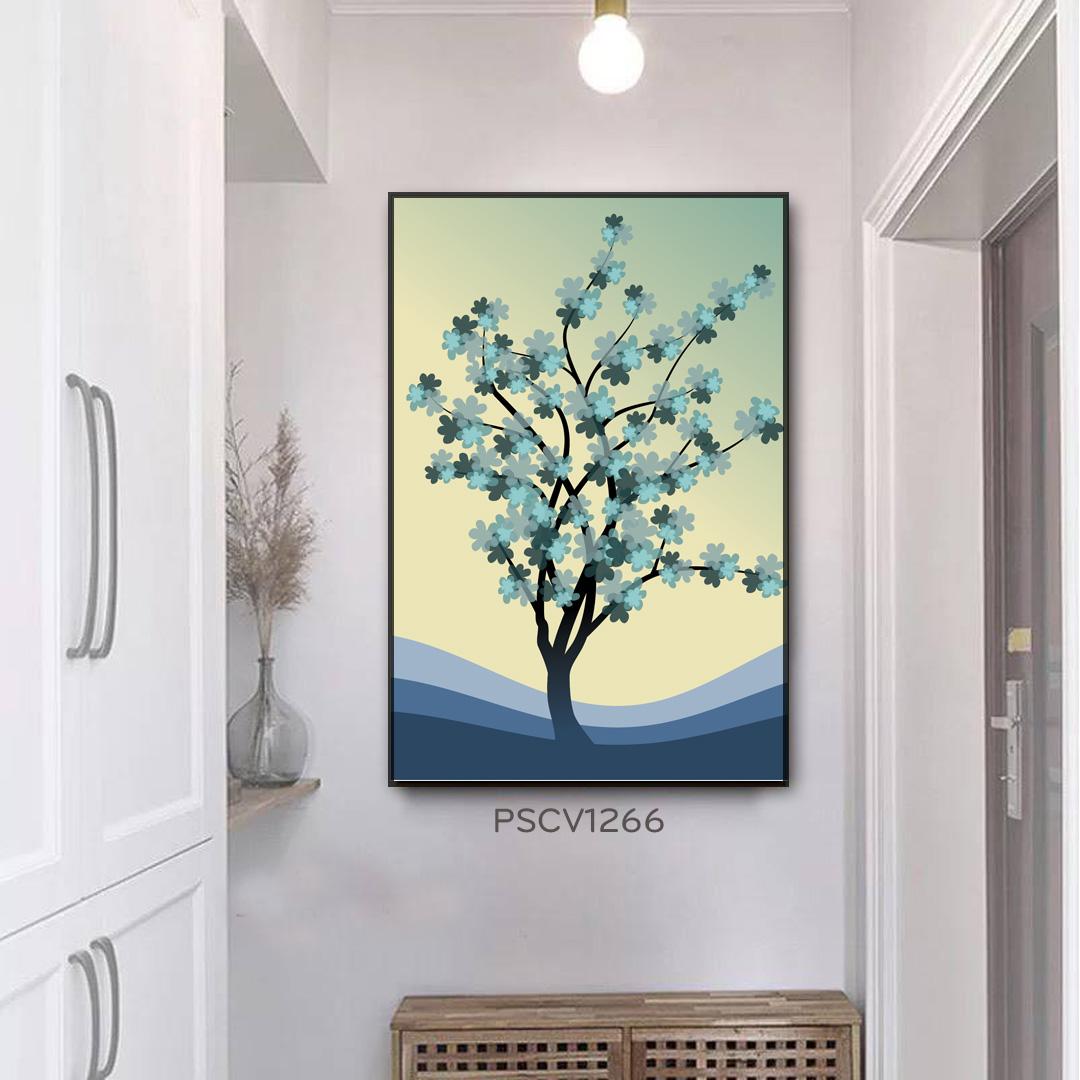 Tranh treo tường Canvas Mono Tree có khung 40x60cm
