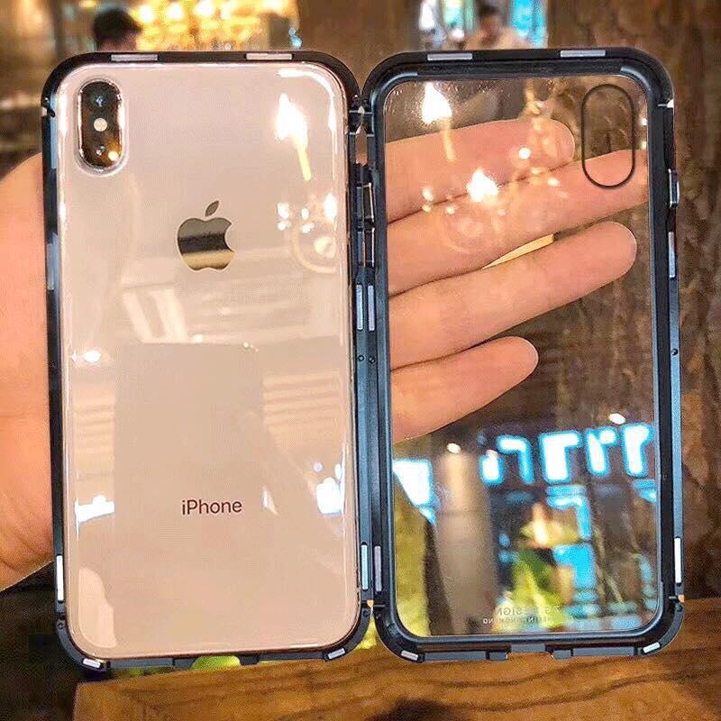 Ốp nam châm viền kim loại hãng likgus IPhone 6/6s 6/6sPlus 7/7Plus 8/8Plus IPX/IPXS MAX bảo vệ 360