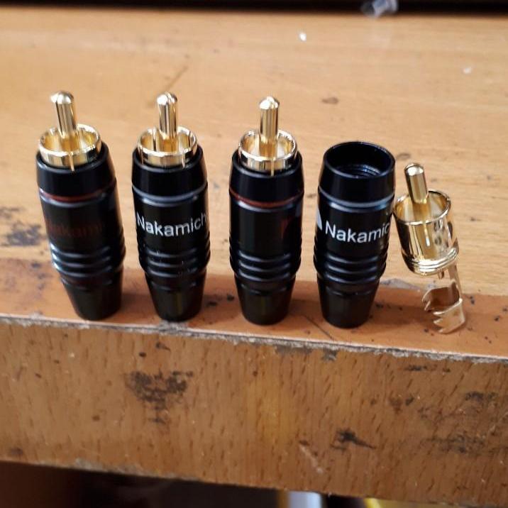 Combo 4 jack AV loại tốt nakamichi màu vàng