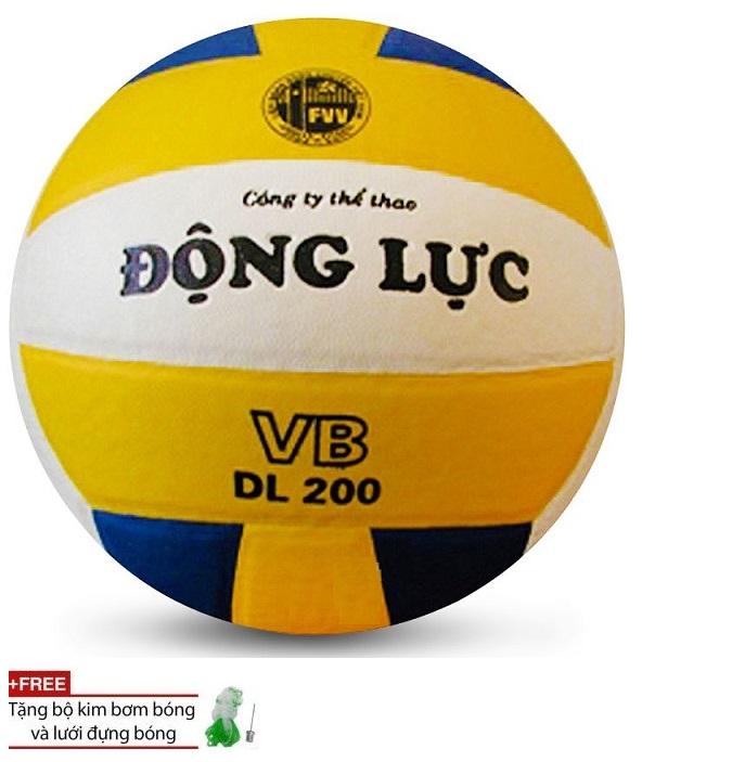 Quả Bóng Chuyền Động Lực DL200 + tặng túi lưới + kim bơm