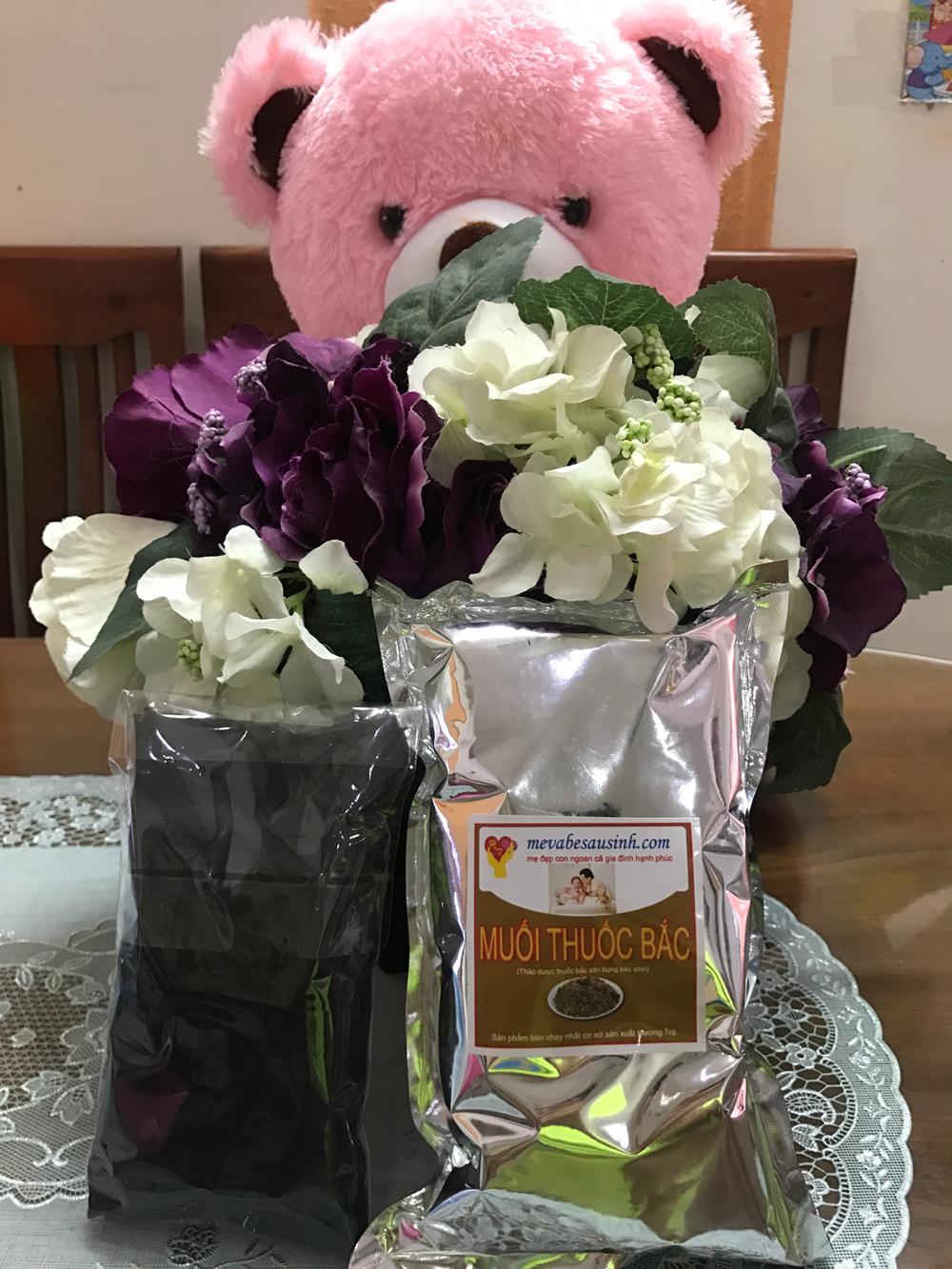 Combo 1 túi muối thảo dược, 1 đai quấn muối thảo dược.Giảm mỡ săn bụng sau sinh hiệu quả