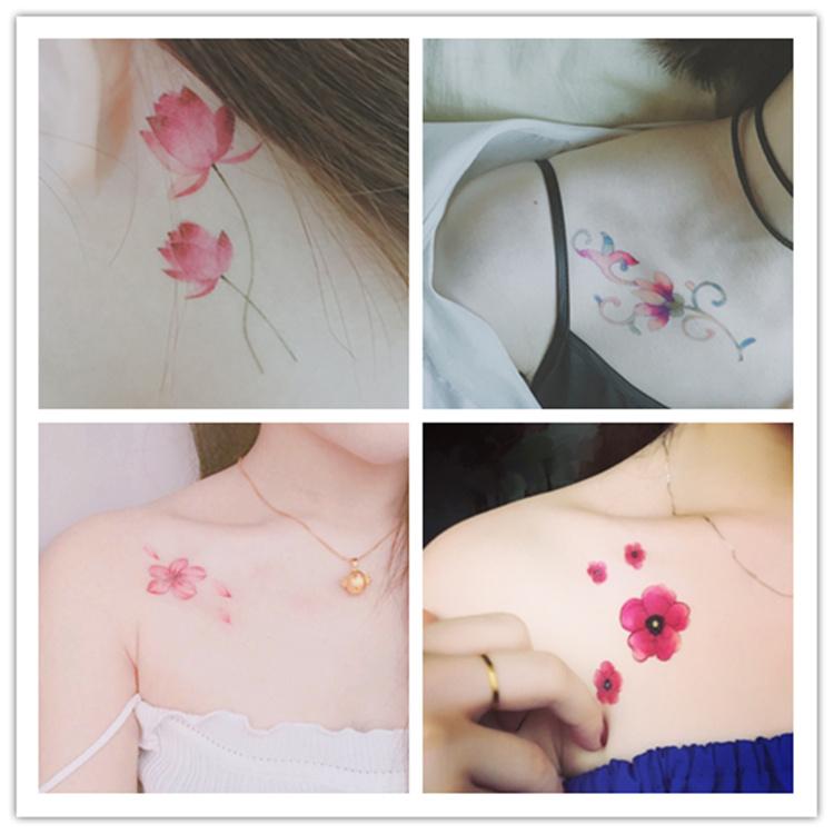 Hình Xăm Dán Chủ đề "Mùa Xuân Đến" - 1 tờ A4