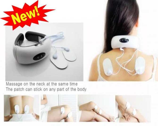 Máy trị liệu massage cổ vai gáy 3d cảm ứng từ xung điện