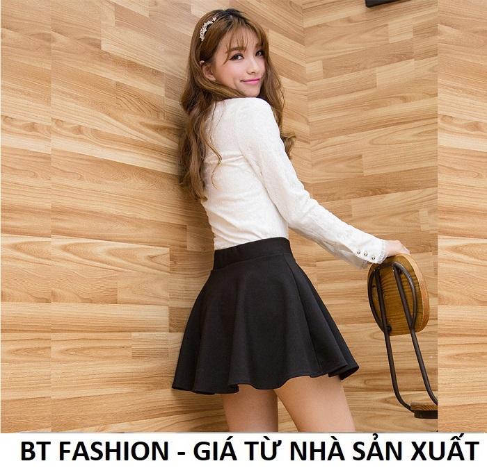 Chân Váy Xòe Lưng Thun Duyên Dáng Thời Trang Hàn Quốc - BT Fashion (VA02C)