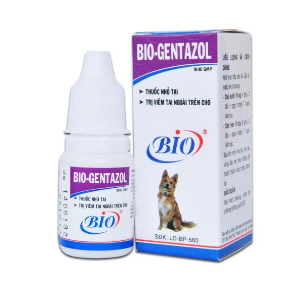 Thuốc Nhỏ Tai Đặt Trị Viêm Tai Hiệu Qủa Cho Chó Mèo - Bio Gentazole