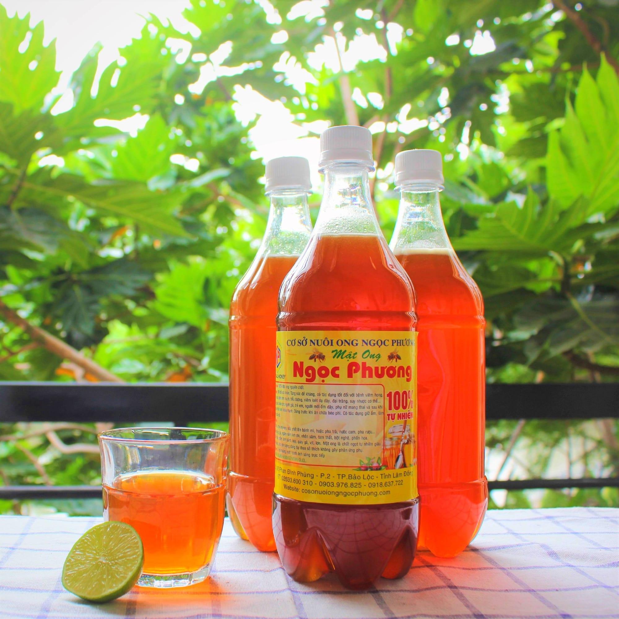 Mật ong hoa cúc đặc sản b'lao 500ml - cam kết 100% nguyên chất