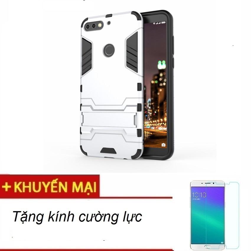 Ốp lưng chống sốc Iron Man cho Huewei Y7 Pro 2018, tặng kính cường lực