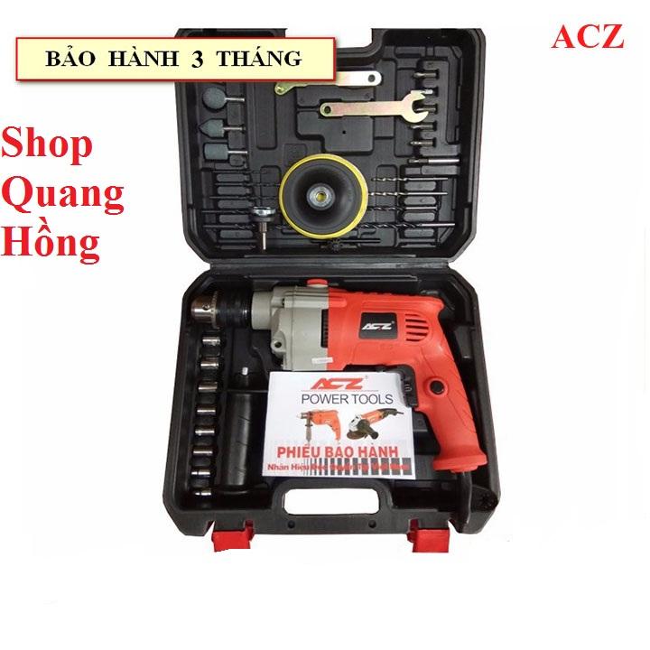 Máy khoan cầm tay ACZ-6713 bộ đầy đủ phụ kiện khoan và cắt đa năng