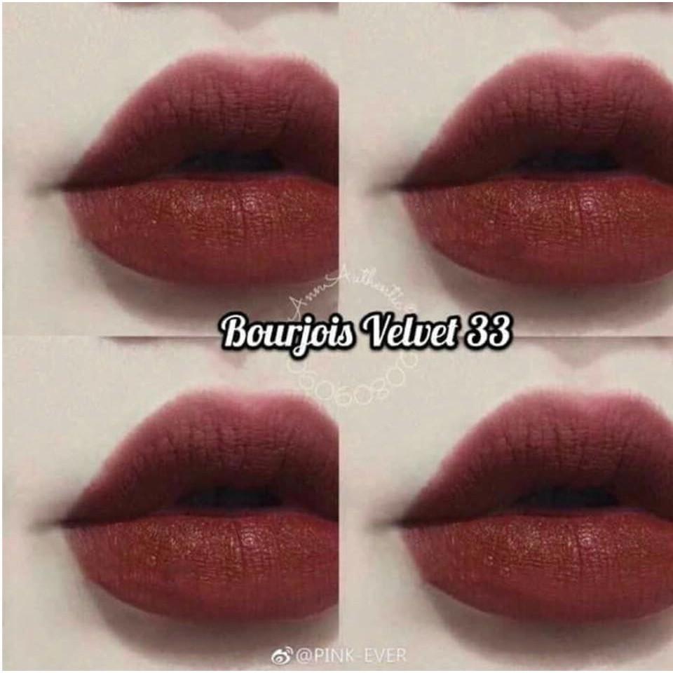 Son kem bourjois rouge edition velvet màu 33