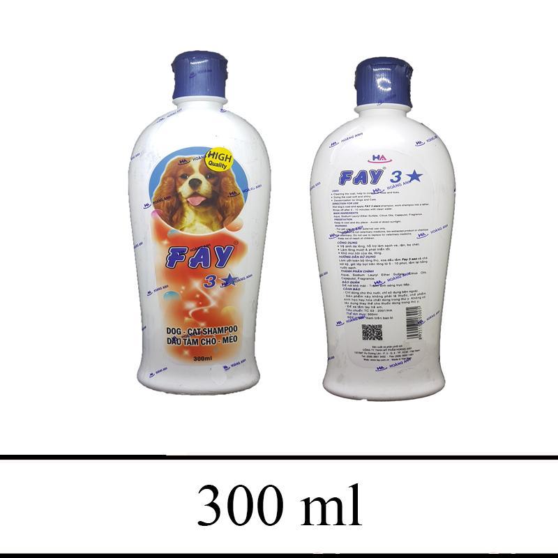 Sữa tắm mượt lông trị bọ chét chấy rận - Fay sữa tắm 3 sao 300ml