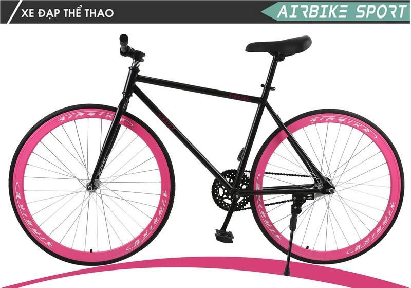 Mua Xe đạp Fixed Gear Air Bike MK78 (đen hồng)