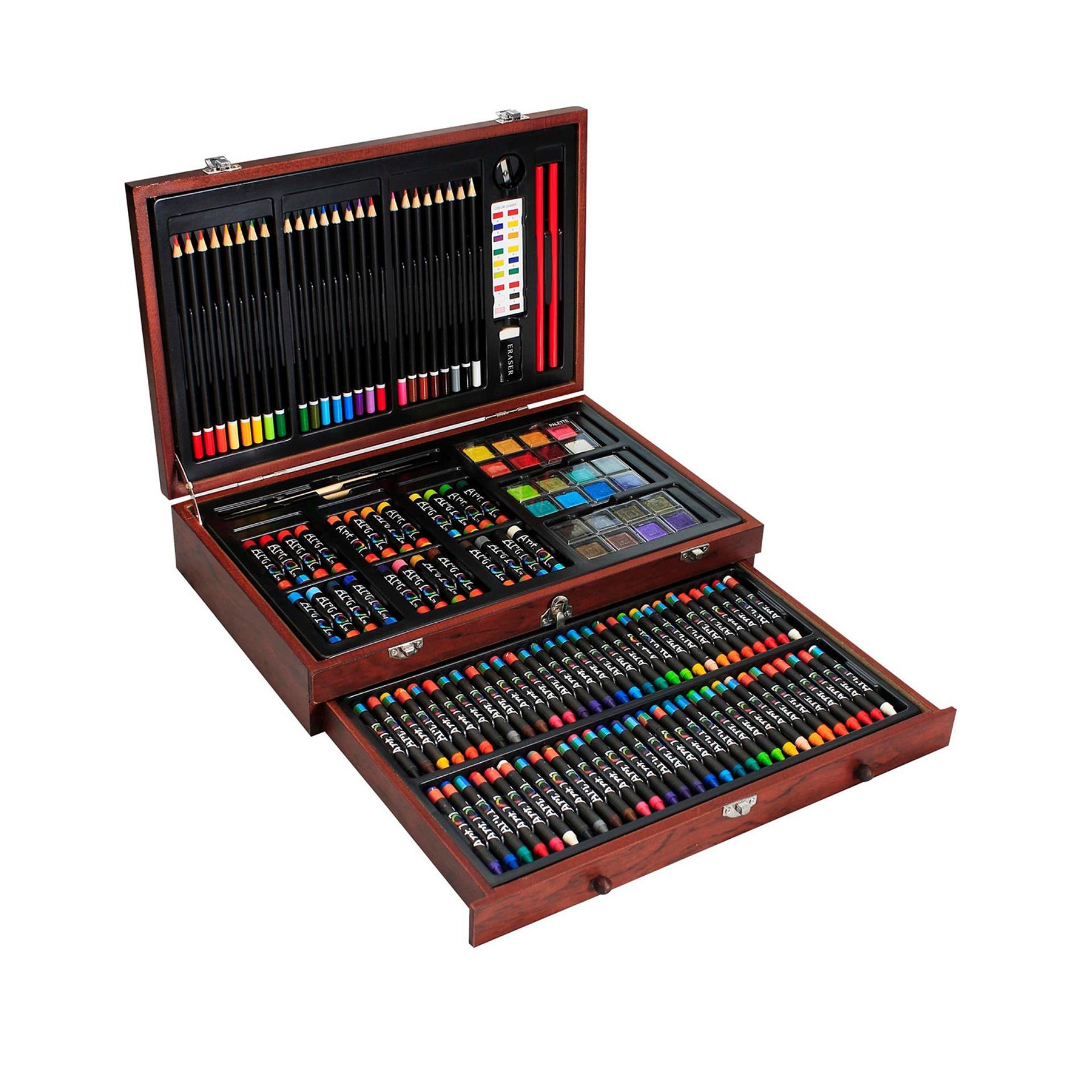 Bộ Màu Vẽ Cao Cấp Hộp Gỗ Colormate MS-142W