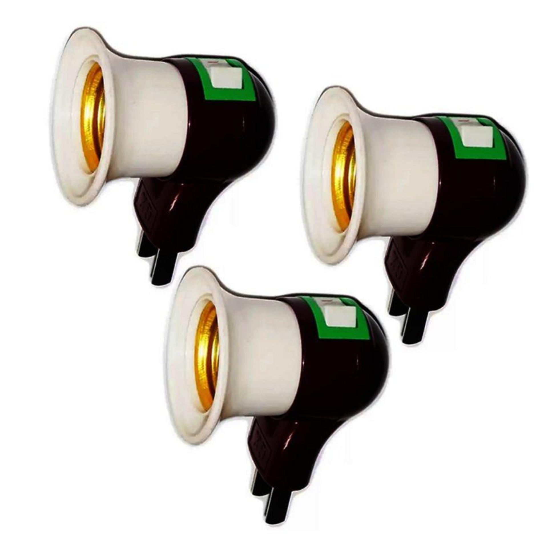 Bộ 3 Đuôi bóng đèn có công tắc