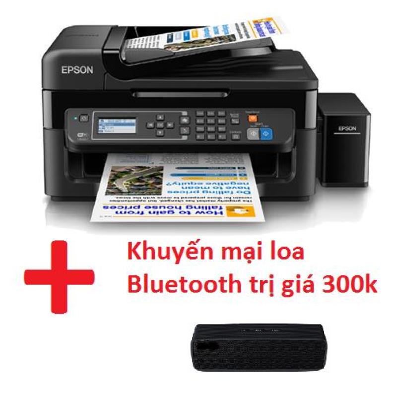 Máy in phun màu Epson L565 đa chức năng (Wifi/ Copy/ Scan/Fax) đã có mực Hàn Quốc bên trong bộ dẫn + khuyến mại loa Bluetooth trị giá 300k