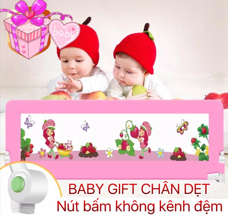 THANH CHẮN GIƯỜNG CHO BÉ CHÂN DẸT KHÔNG KÊNH ĐỆM Cao 68cm (Chiều dài 2m)