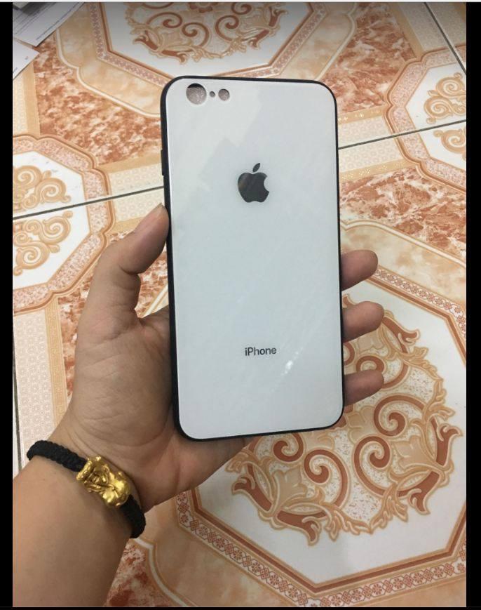 Ốp lưng mặt sau là kính cường lực cho iPhone 6 Plus Tặng kính cường lực