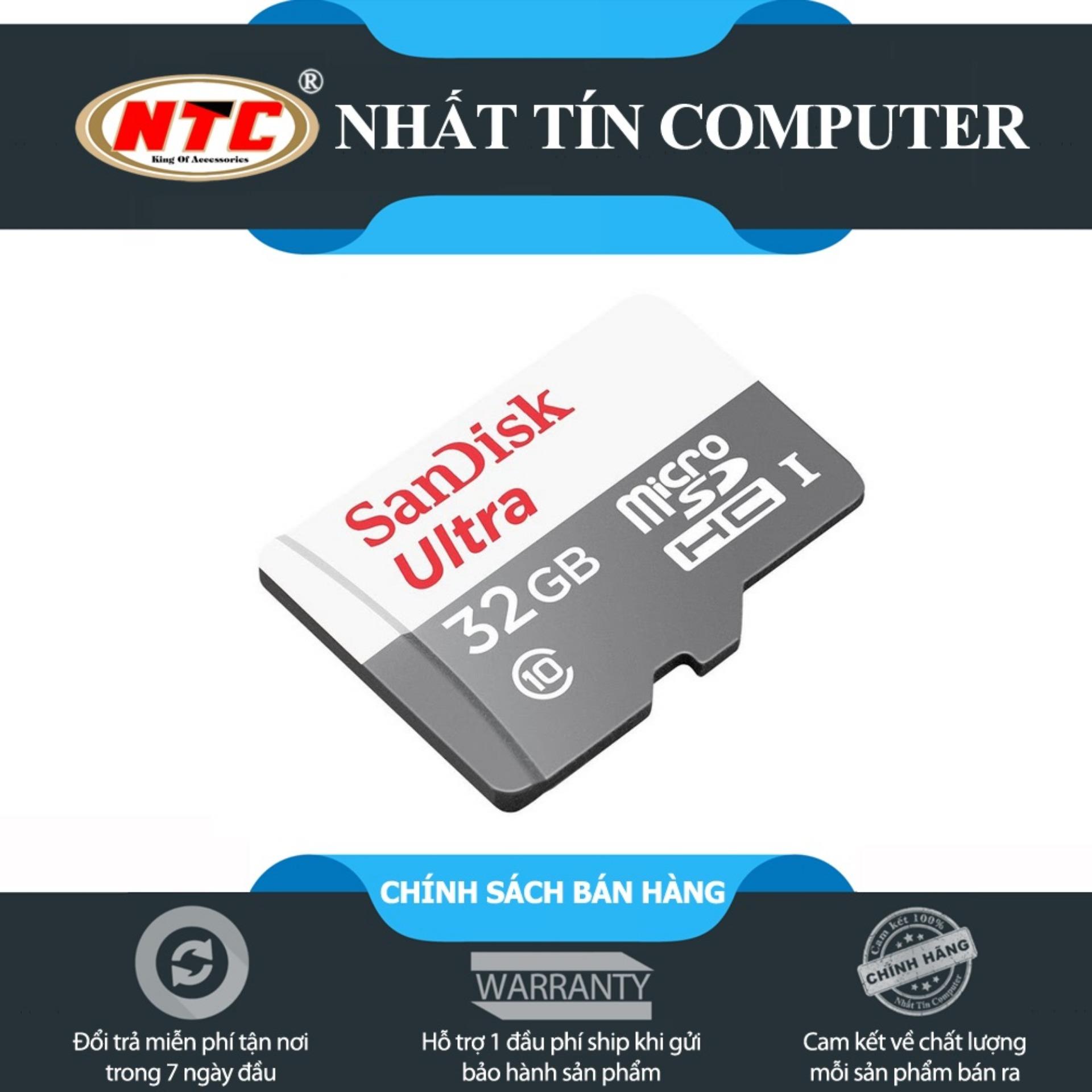 Thẻ nhớ MicroSDHC SanDisk Ultra 32GB 80MB/s (New) - Nhất Tín Computer