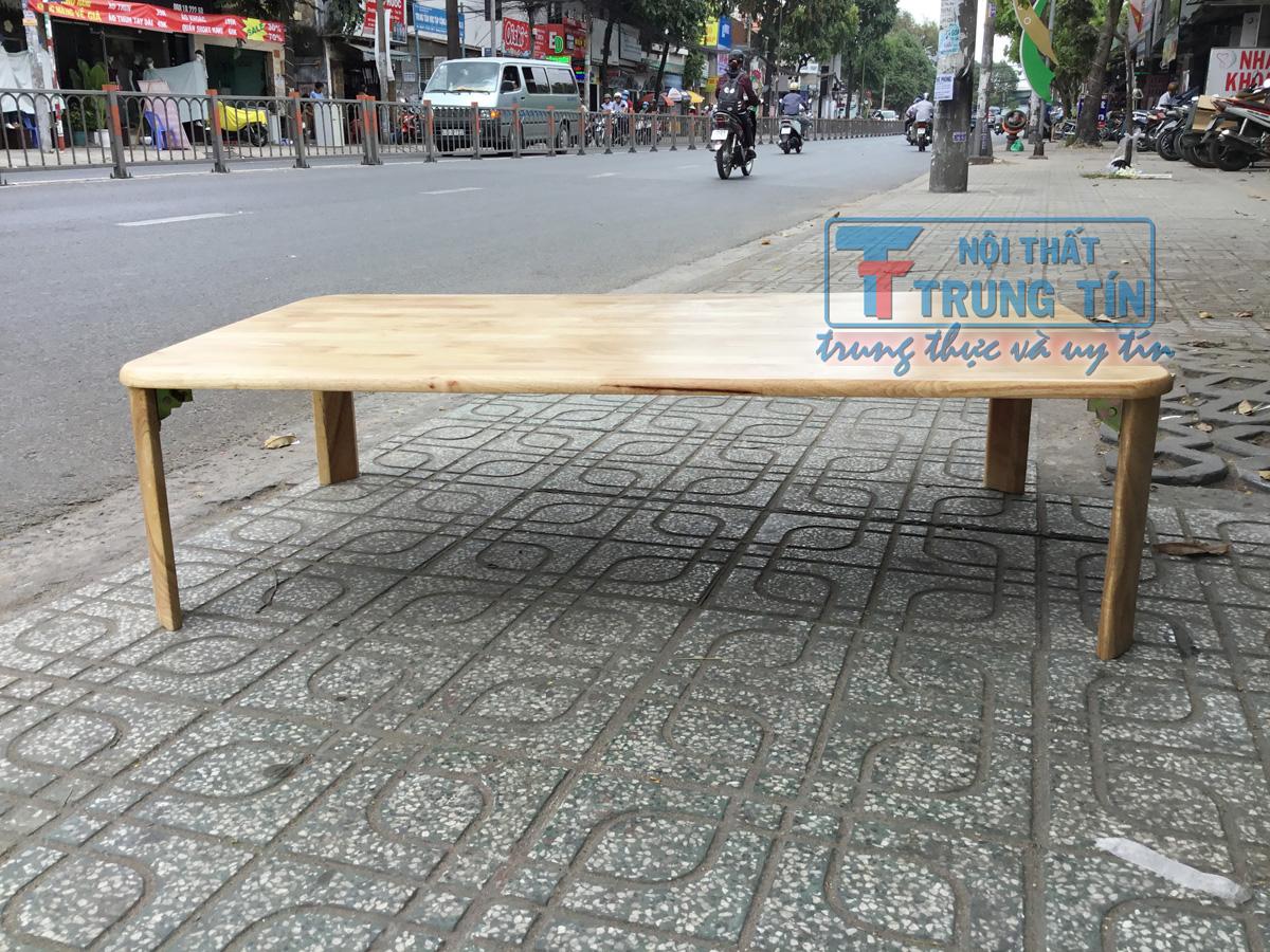 [HCM]Bàn ăn kiểu nhật ngồi đất chân gấp 70*120 TN