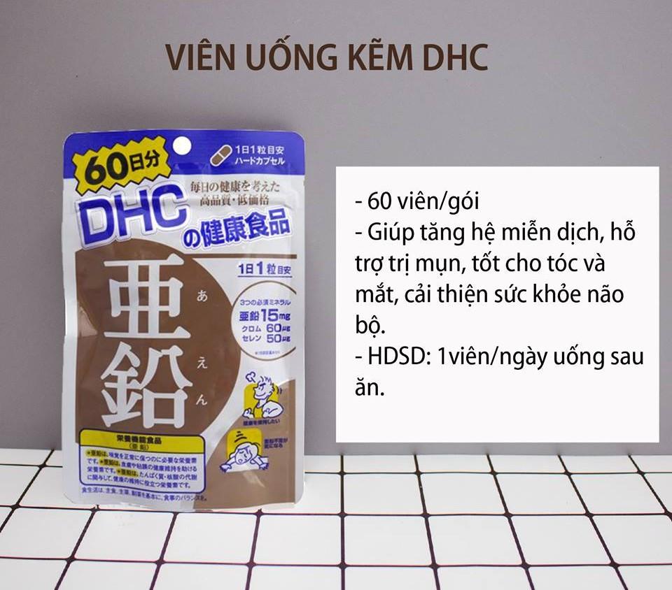 [CHÍNH HÃNG] Viên Uống Bổ Sung Kẽm DHC Nhật Bản Hỗ Trợ Trị Mụn - 60 ngày - TITIAN