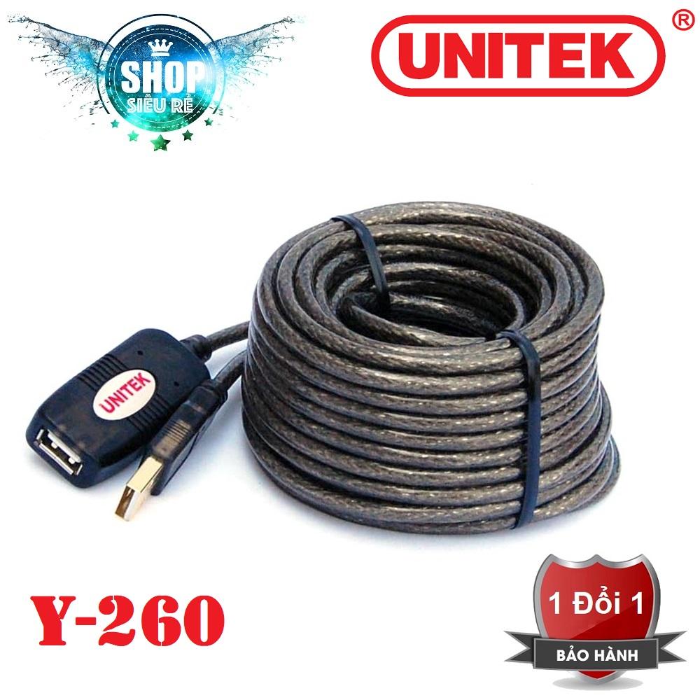 Cáp nối dài usb unitek y-260 có chíp 10m