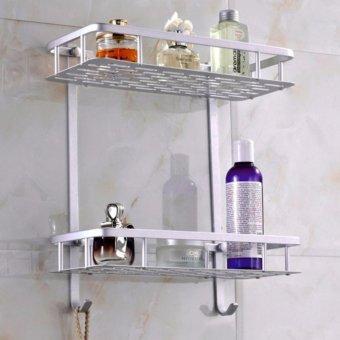 Kệ để dầu gội sữa tắm 2 tầng, kệ 2 tầng hợp kim nhôm cao cấp, kệ đồ 2 tầng gắn tường, ke de dau goi sua tam 2 tang, ke 2 tang hop kim nhom cao cap, ke de do 2 tang gan tuong