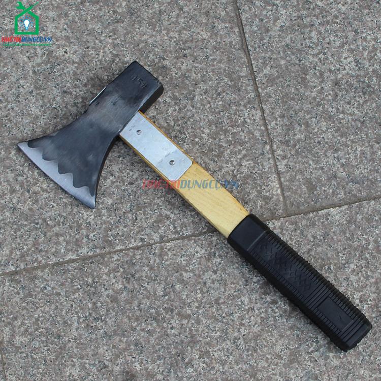 Búa rìu cán gỗ bọc cao su