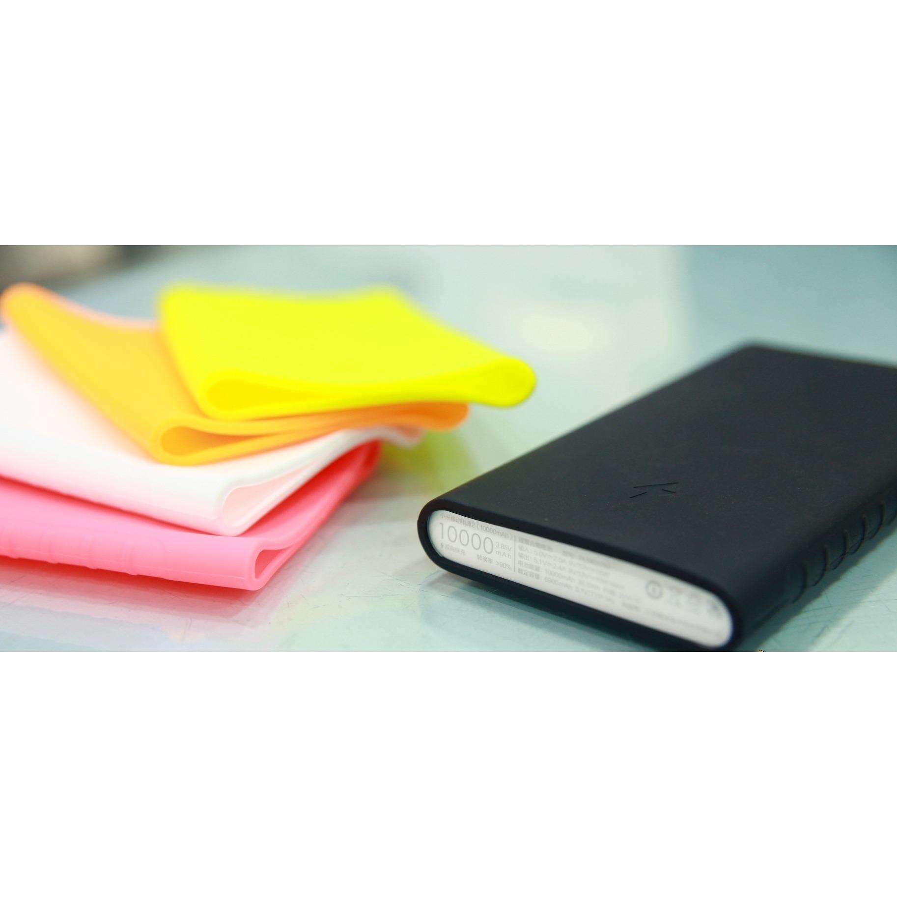 Bao silicone bảo vệ cho pin dự phòng Xiaomi 10000mAh gen 2 (Màu Trắng)
