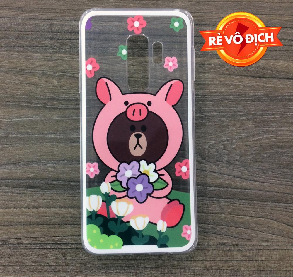 Ốp lưng Samsung S9 Plus trong cao cấp in hình dễ thương