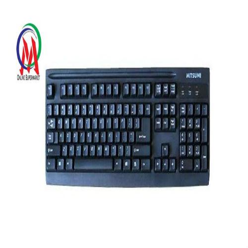 Bàn phím mitsumi ps2 đen loại 1 giống hàng minh thông loại 1