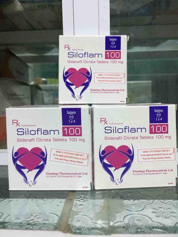 Thuốc tăng cường sinh lý nam Siloflam 100ng nhập khẩu
