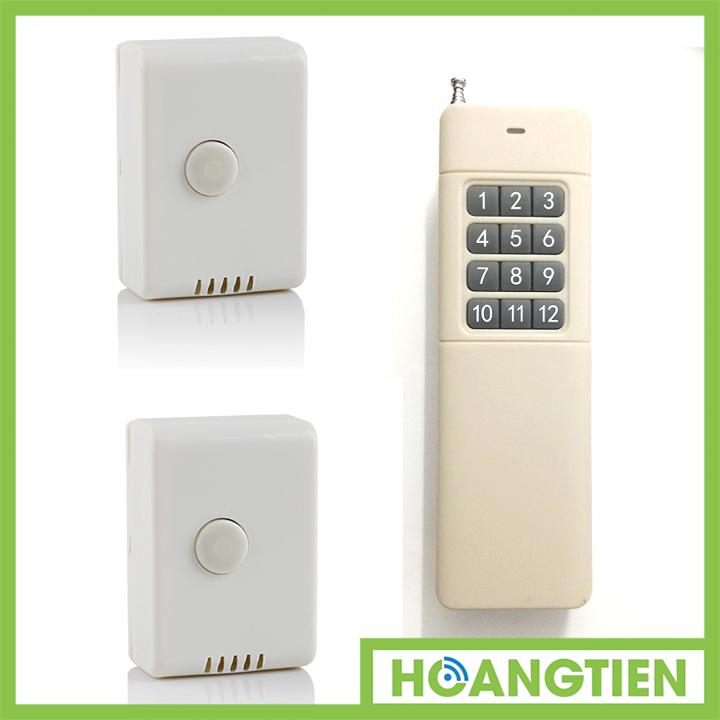 Bộ 2 công tắc điều khiển từ xa sóng rf công suất lớn tpe rc1a + remote 12 nút r4b12