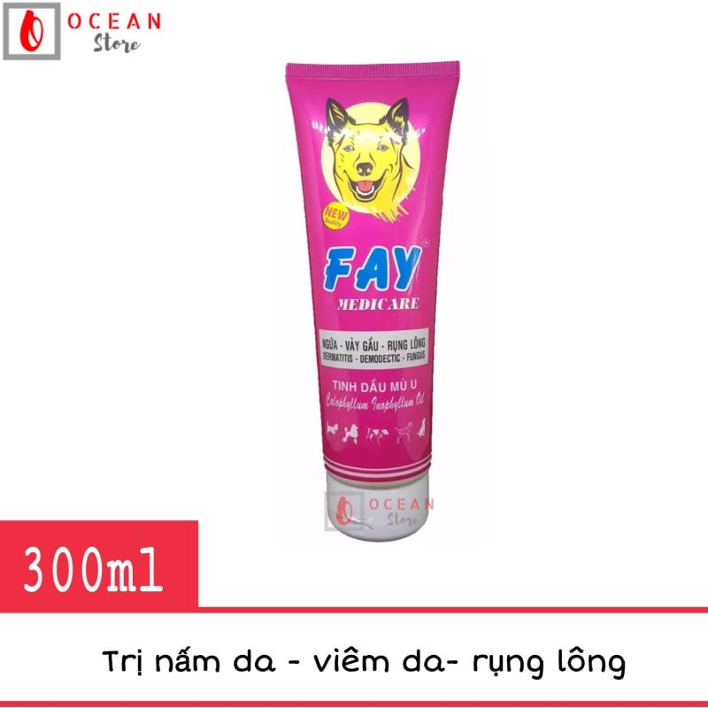Sữa tắm trị nấm da, viêm da, rụng lông cho chó - Fay Medicare 300ml
