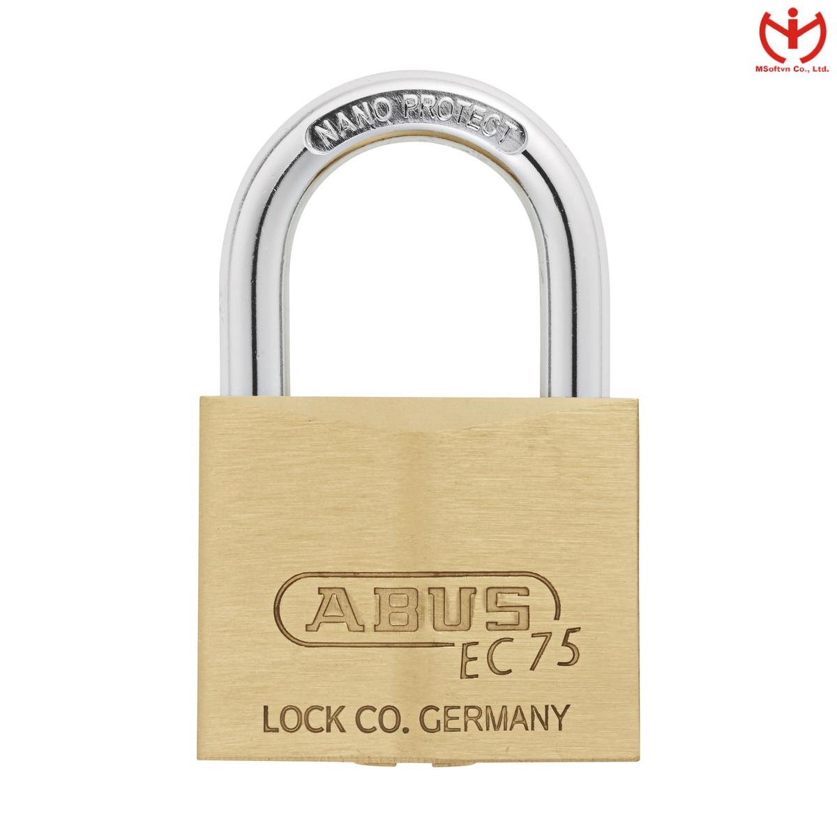 Khóa đồng chìa vi tính ABUS EC 75/40 Rộng 40mm 3 Chìa - MSOFT