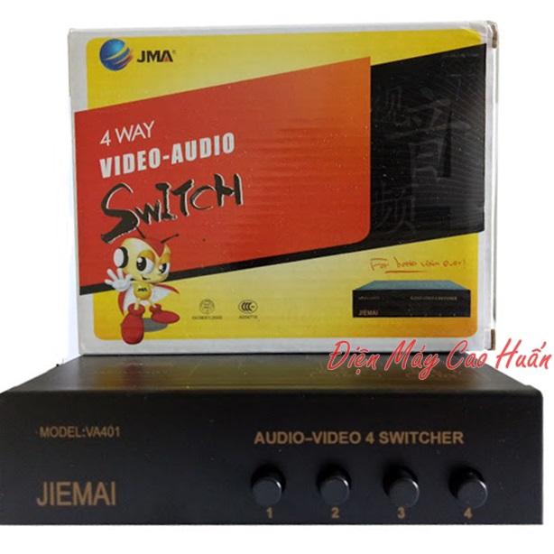 Bộ chia AV 4 vào 1 ra / Bộ gộp AV 4 vào 1 ra