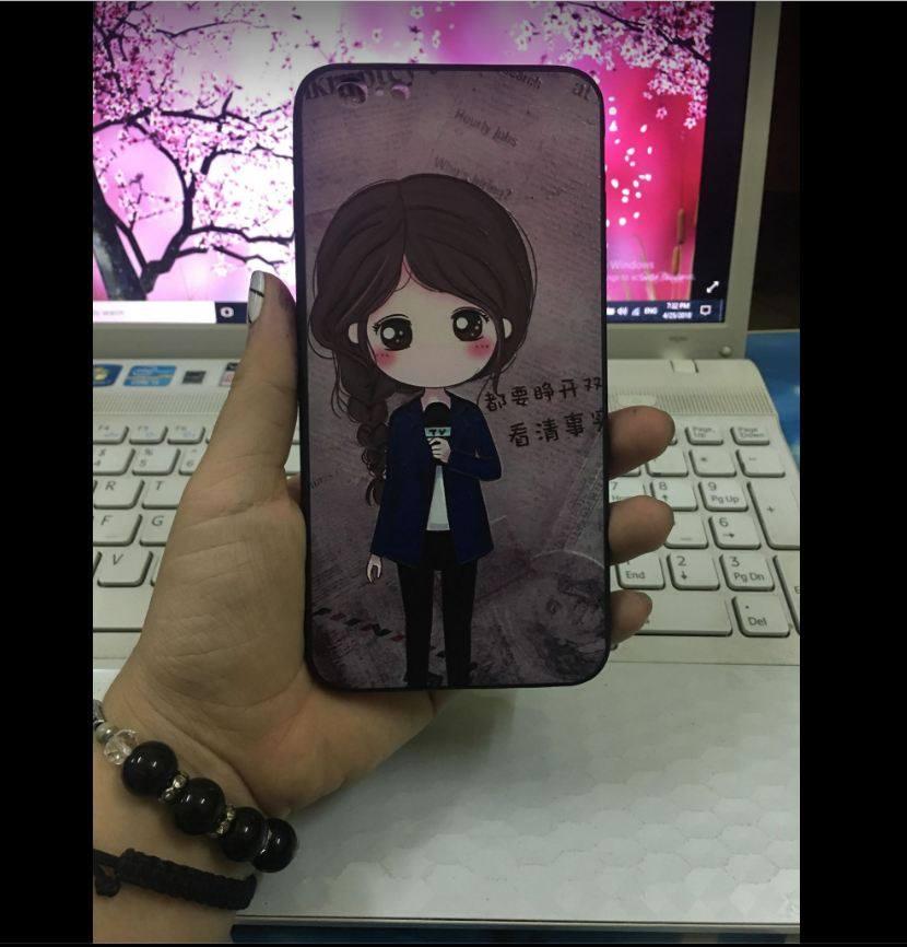 Ốp lưng thời trang in hình cho iPhone 6 Plus Tặng dây móc điện thoại đeo cổ