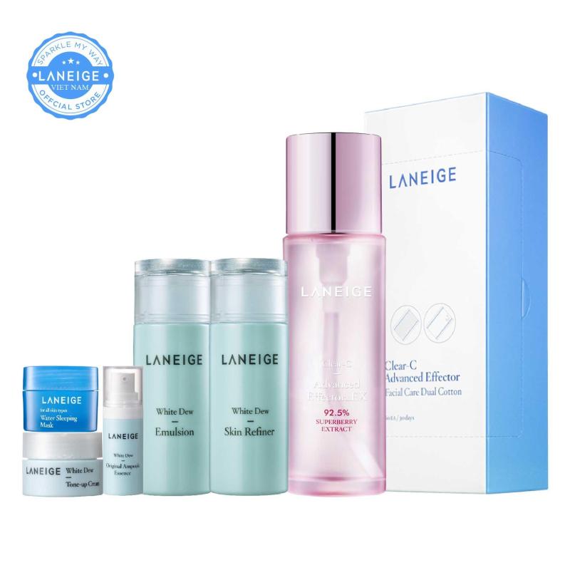 Bộ dưỡng da trắng hồng rạng rỡ Laneige Clear C Advanced Effector Ex 150ml
