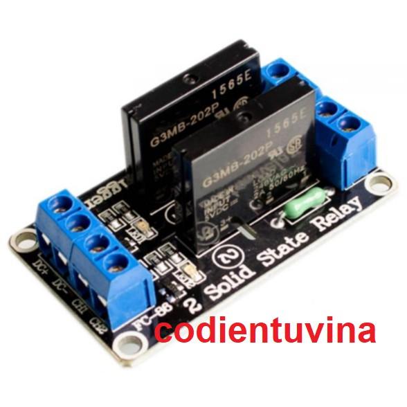 Module Relay Rắn 2 Kênh