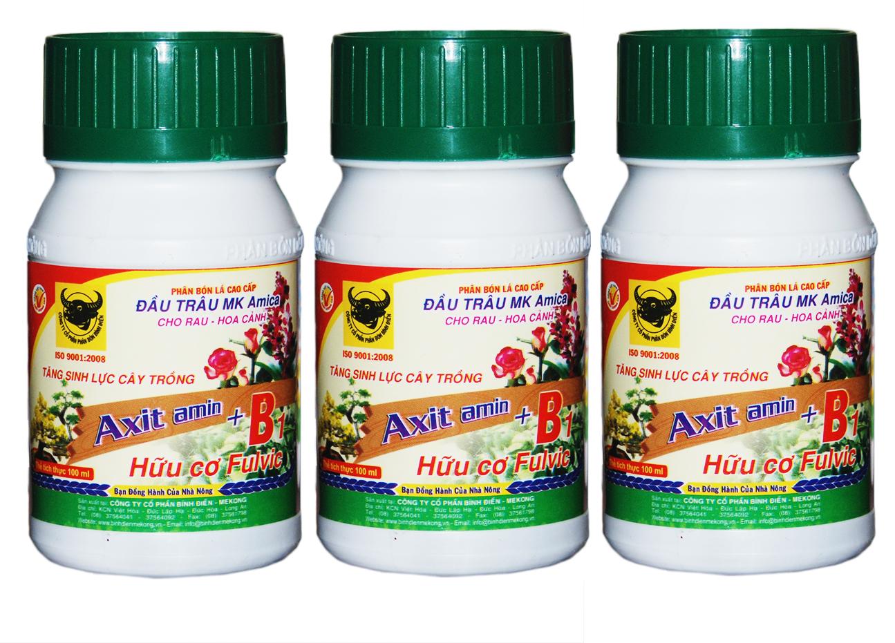 Bộ 3 lọ vitamin b1 amica 100ml công thức siêu ra rễ