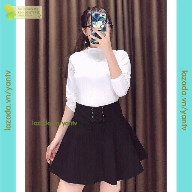 Chân váy eo đan dây xinh xắn mt178 yantv