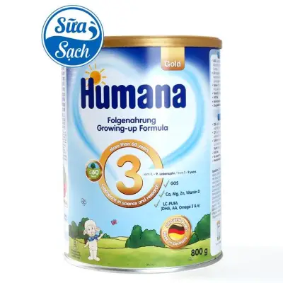 [HCM]Sữa Humana Gold số 3 1-9 tuổi 800g