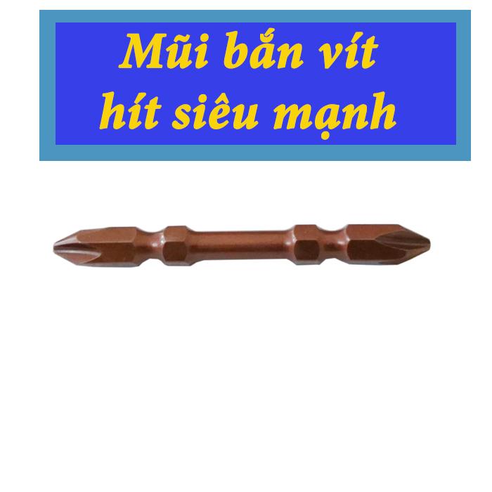 Mũi bắn vít 2 đầu có từ dành cho máy bắn vít máy khoan cầm tay