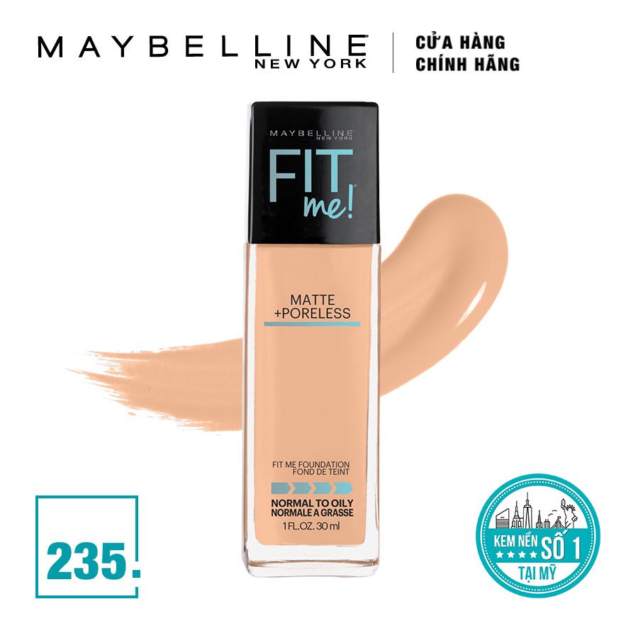 Kem nền mịn lì tiệp màu da Maybelline New York Fit Me! 235 Pure Beige 30ml