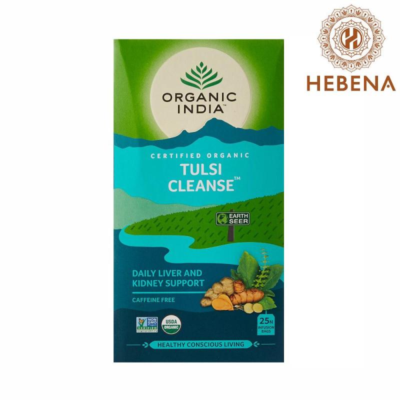 Trà tulsi giải độc gan thận Organic India Tulsi Cleanse - hebenastore