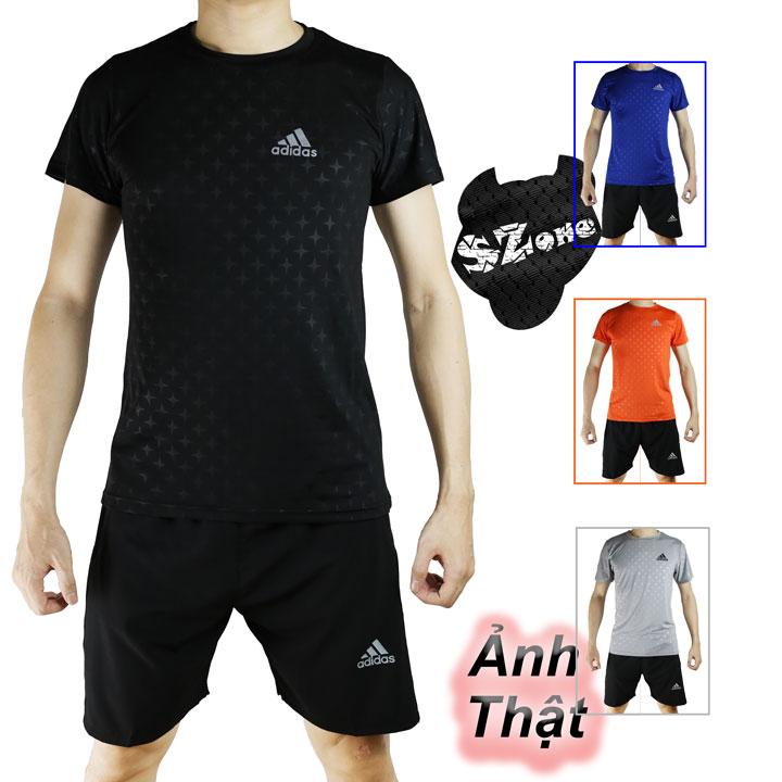 Bộ thể thao nam chất vải thun lạnh 95 cao cấp hàng vnxk, bộ quần áo bóng đá, cầu lông, đi biển SZone SS110