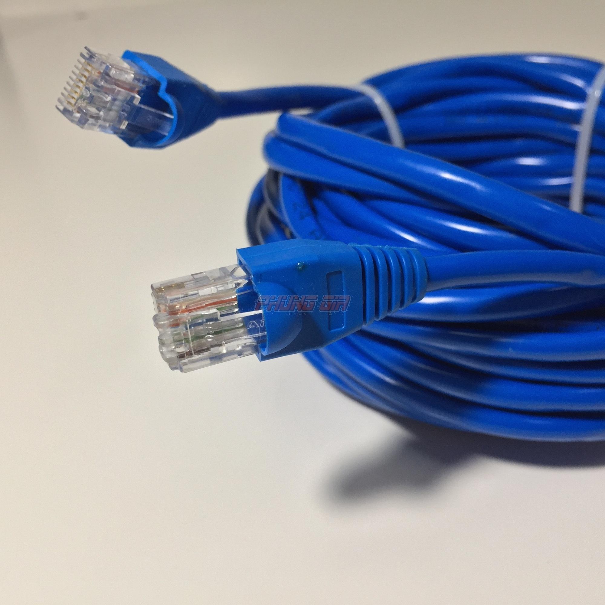 Dây mạng LAN 15 Mét HT-Cat5E UTP - Bấm sẵn 2 đầu