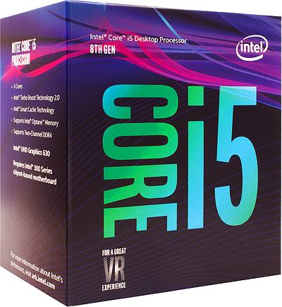 CPU Intel Core i5 8400 2.8Ghz Turbo Up to 4Ghz / 9MB / 6 Cores, 6 Threads / Socket 1151 v2 (Coffee Lake )