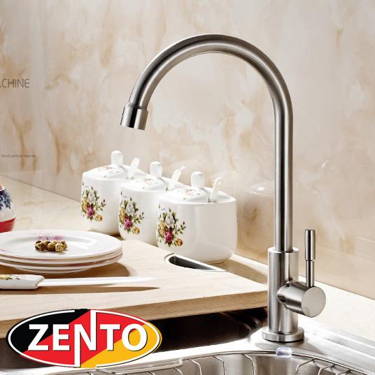Vòi rửa bát đơn inox 304 zento sus4636