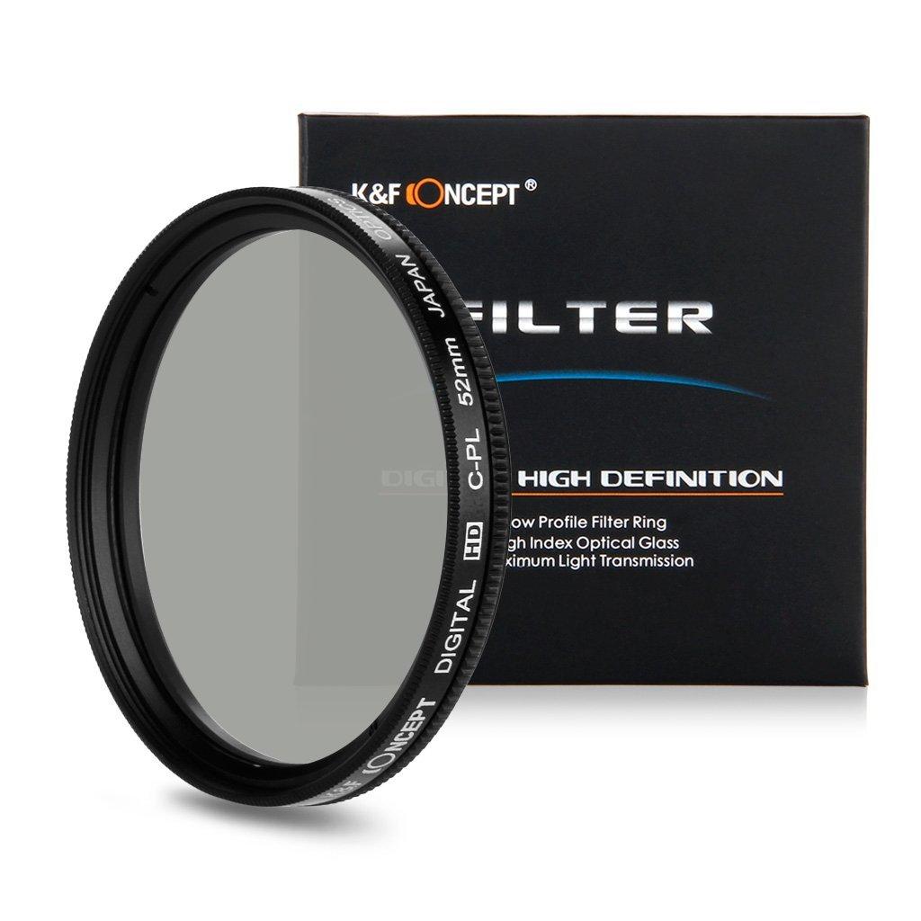 Kính lọc Filter CPL 52mm  K&F Concept HD Circular Polarizing Slim CPL Filter