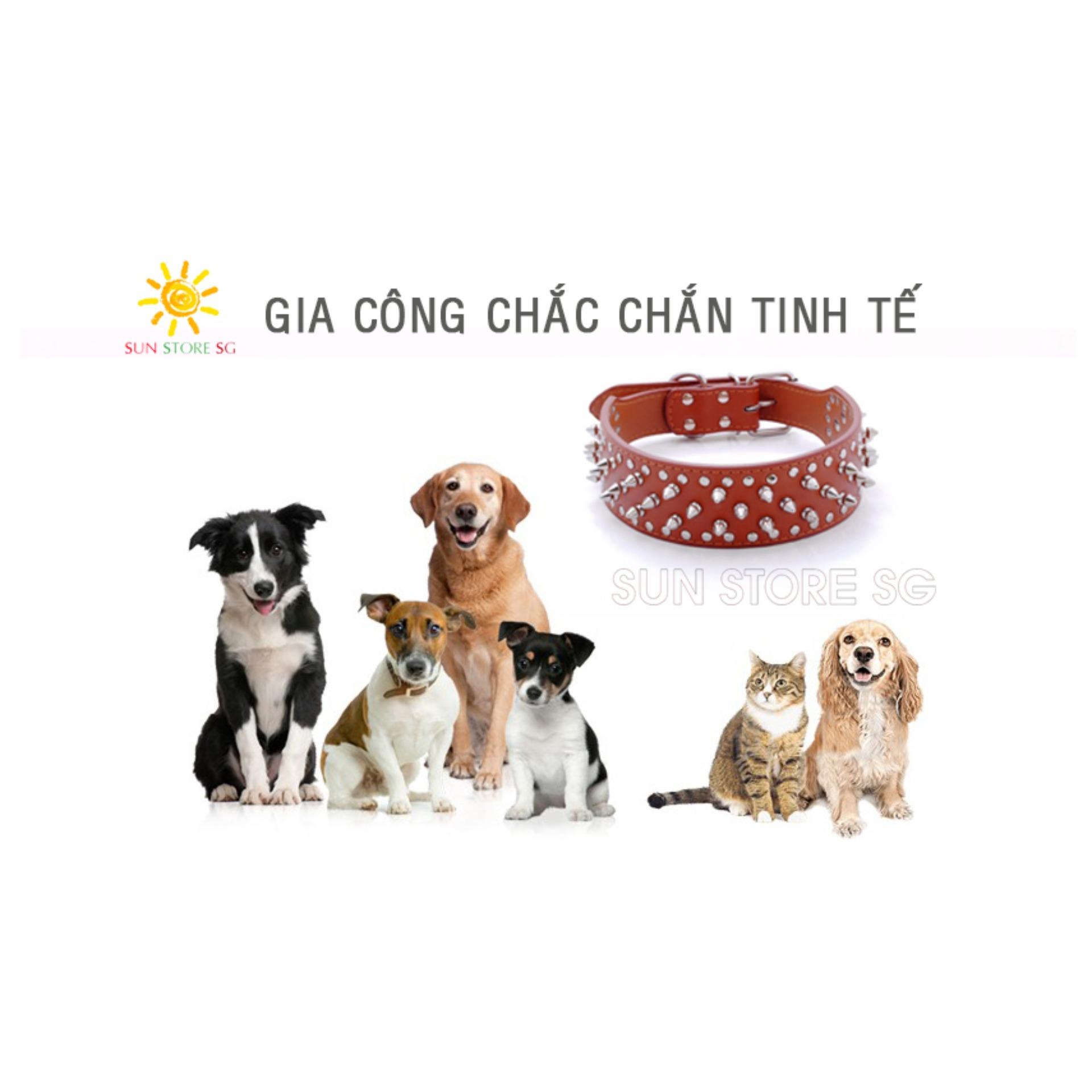 Phụ kiện thú cưng - Vòng cổ chó có gai loại 3cm  Tăng độ ngầu cho thú cưng của bạn