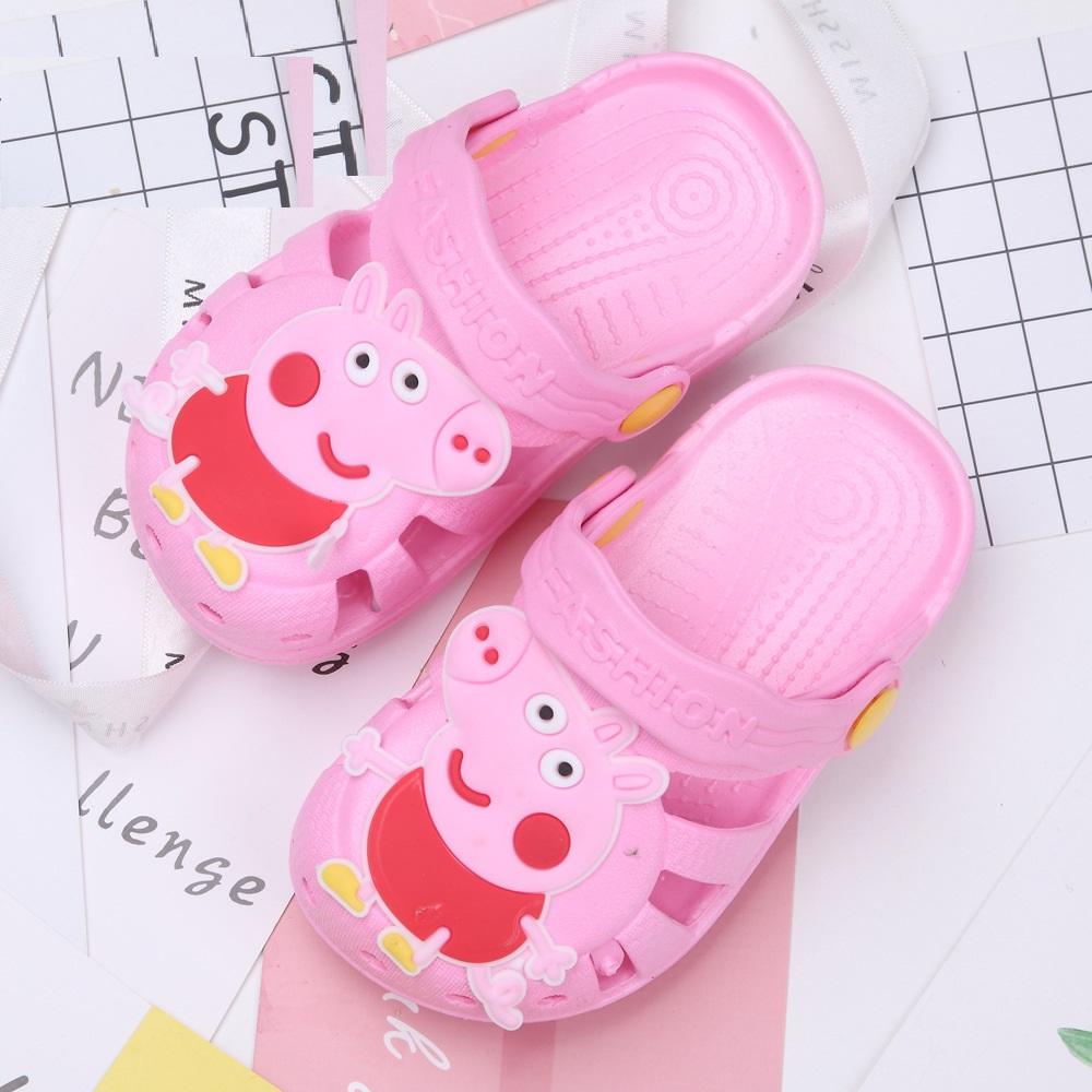 Dép nhựa quai hậu cho bé hình con heo